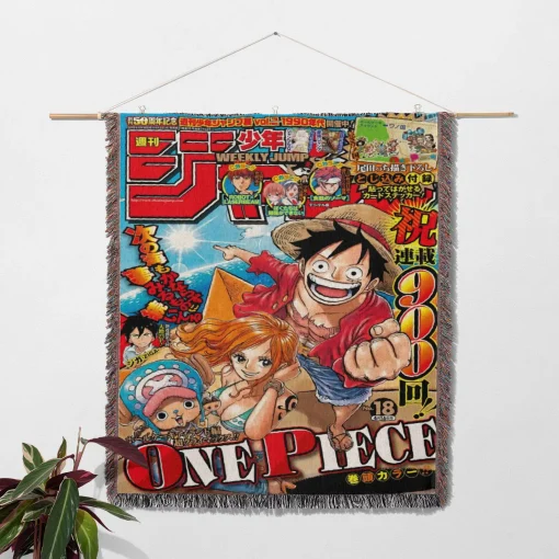 OP Manga Woven Tapestry Throw Blanket – Colorful Wall Rug, Cozy Room Decor, Perfect Gift - Image 2