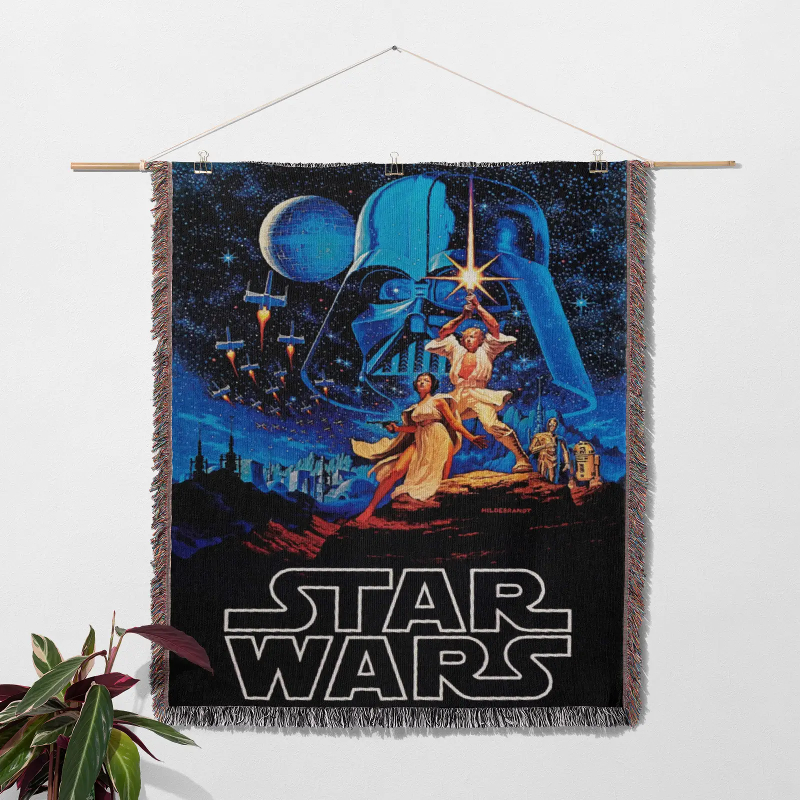 Star Woven Tapestry Throw Blanket – Retro Wall Art, Fun Room Decor, Collectible Accent - Image 2