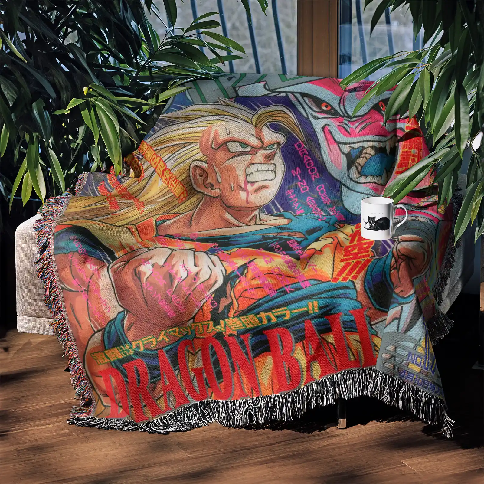 DB Woven Tapestry Throw Blanket – Stylish Wall Rug, Bright Home Decor, Perfect Gift - Image 3