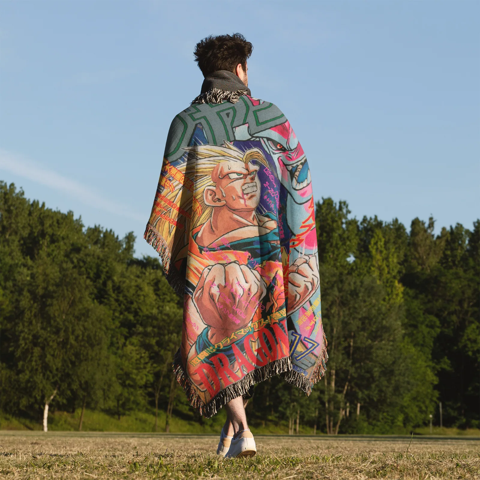 DB Woven Tapestry Throw Blanket – Stylish Wall Rug, Bright Home Decor, Perfect Gift - Image 5