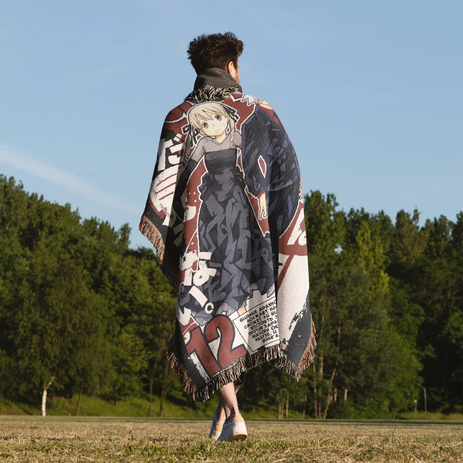 Soul Poster Woven Tapestry Throw Blanket – Retro Wall Art, Cozy Room Decor, Collectible Accent - Image 5