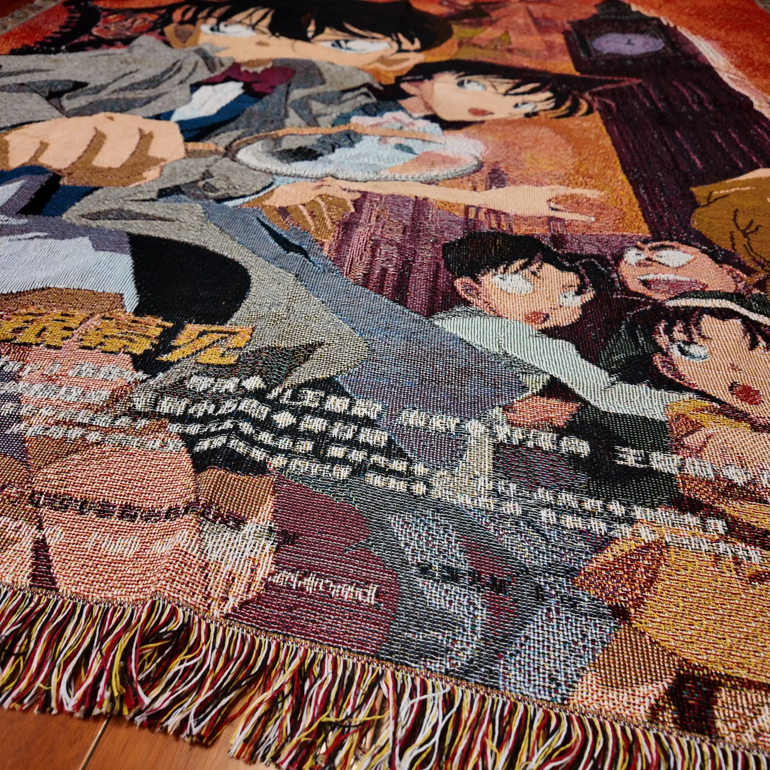 Case Closed Woven Tapestry Throw Blanket – Retro Wall Art, Cozy Room Decor, Collectible Accent - Image 7