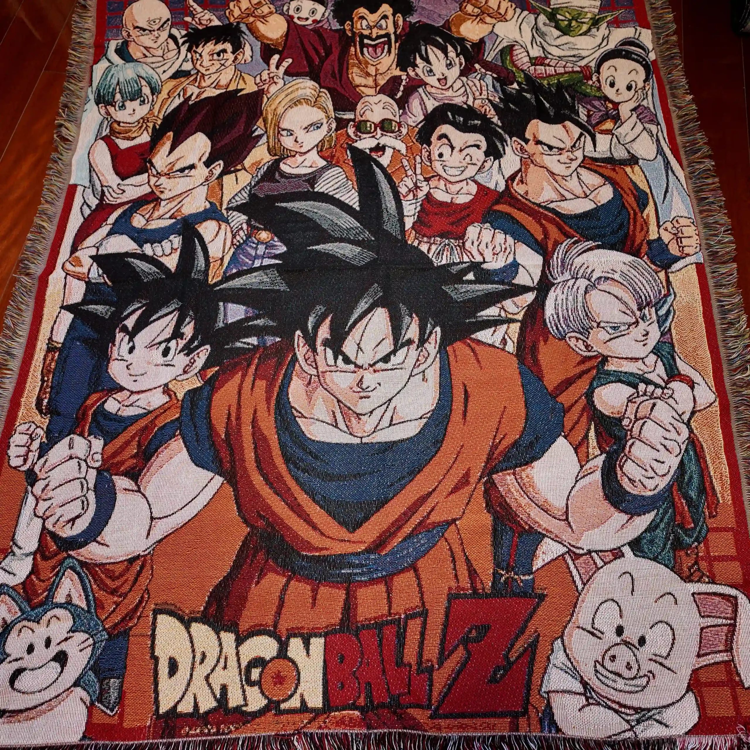 DBZ Woven Tapestry Throw Blanket – Fun Wall Art, Unique Room Decor, Collectible Merch - Image 6
