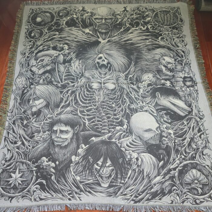 AOT Nine Titan Woven Tapestry Throw Blanket – Stunning Wall Rug, Picnic Mat & Home Display, Great Gift - Image 6