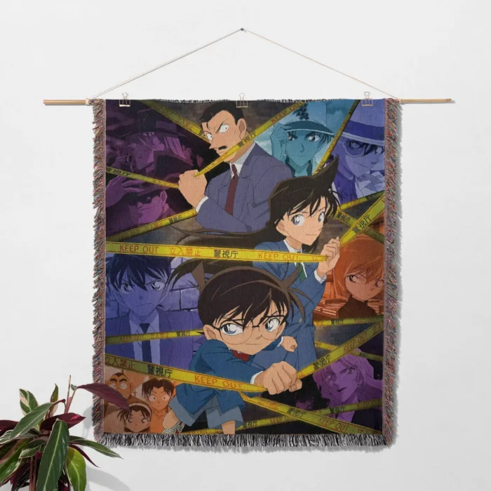 Conan Anime Woven Tapestry Throw Blanket – Fun Wall Rug, Cool Room Decor, Perfect Gift - Image 2