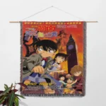 Case Closed Anime Woven Tapestry Throw Blanket – Retro Wall Art, Cozy Room Decor, Collectible Accent - Image 2
