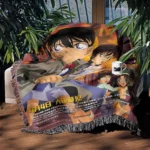 Case Closed Anime Woven Tapestry Throw Blanket – Retro Wall Art, Cozy Room Decor, Collectible Accent - Image 3