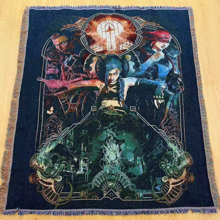 Jinx Woven Tapestry Throw Blanket – Bright Wall Rug, Stylish Room Decor, Perfect Gift - Image 6