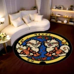 Arcanine Manhole Cover Round Rug – Unique Rug for Boys Room or Home Decor - Image 2