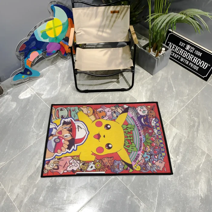 Pokemon Comic Cover Rug – Unique Carpet for Boys Bedroom or Gaming Room Gift - Image 3