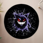 Gengar Round Rug – Unique Carpet for Gaming Room or Boys Bedroom Decor - Image 4