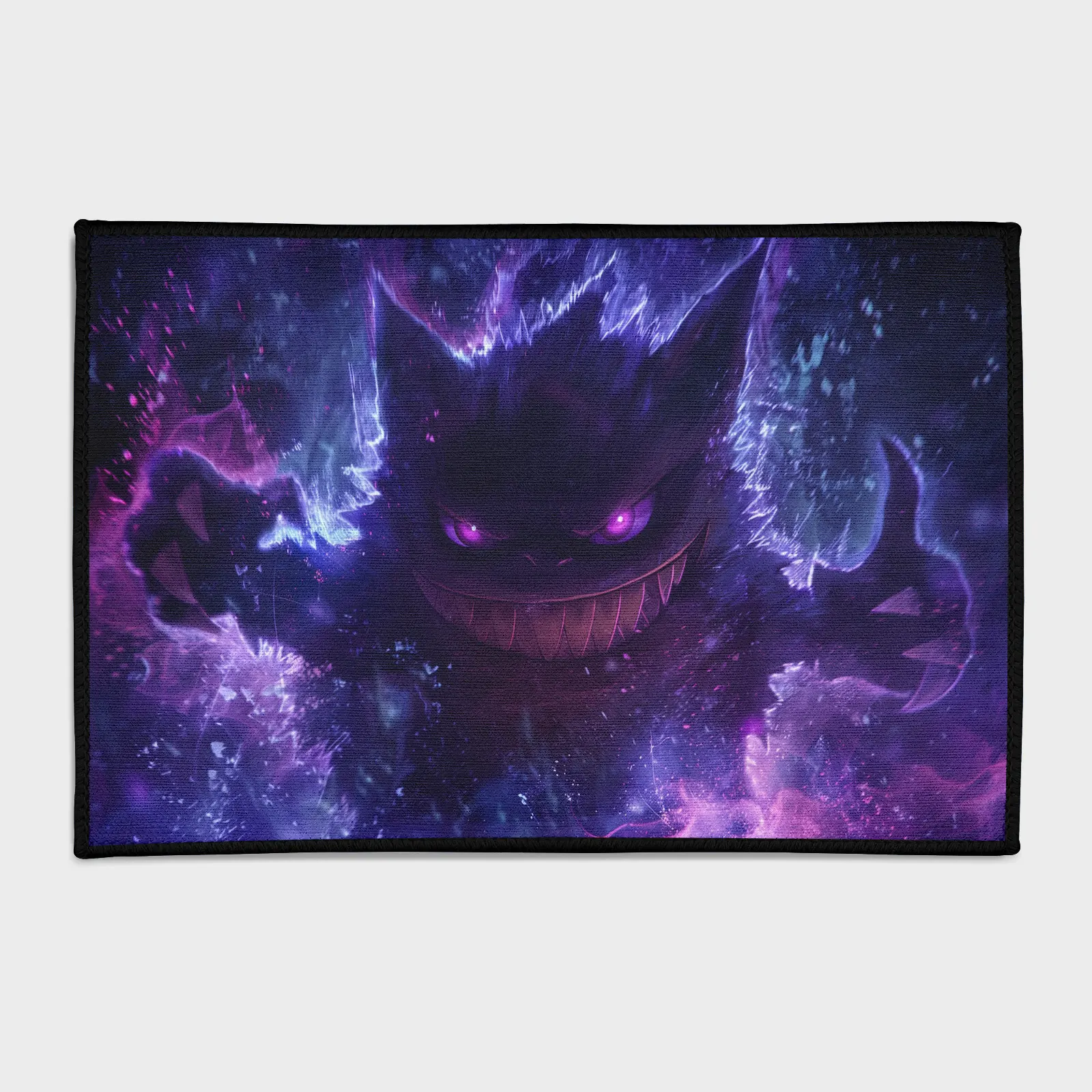 Pocket-Monsters-gengar-rug-h2-1 For *Pokémon* fans, this Gengar rug is a cool and spooky addition to any boys' bedroom or gaming room. It adds a fun and eerie vibe to your decor.