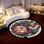 Jigglypuff Manhole Cover Round Rug – Fun Anime Rug for Girls Room or Cozy Setup - Image 2