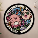 Jigglypuff Manhole Cover Round Rug – Fun Anime Rug for Girls Room or Cozy Setup - Image 4