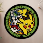 Pikachu Manhole Cover Round Rug – Fun Floor Mat for Game Room or Fan Idea - Image 4