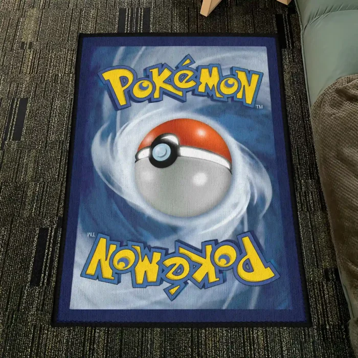 Pokeball Card Back Rug – Cool Carpet, Great Gift for Game Room Fans - Image 4