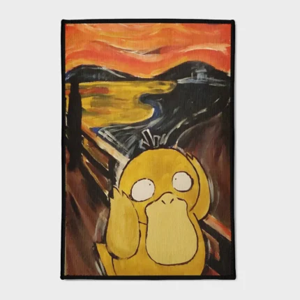 Bring some fun and quirky energy into your bedroom or gaming room with this cute Psyduck rug. It’s the perfect way to add a playful vibe to your decor.