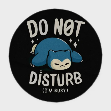 For fans of *Pokémon*, this Snorlax round rug adds a fun and relaxed vibe to your space. Perfect for gaming rooms or cozy anime decor, it brings the lovable character to life.