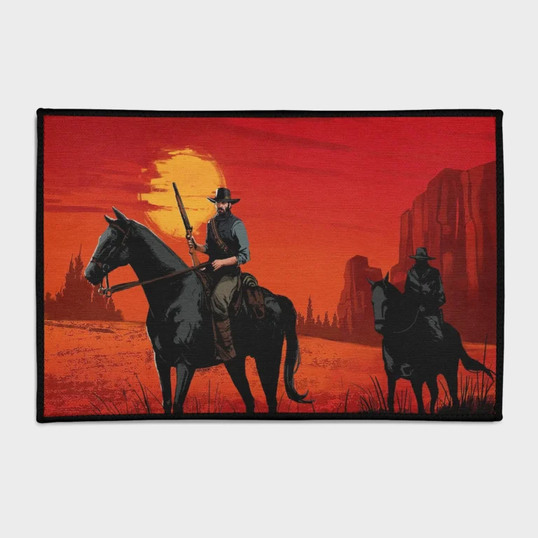 Bring the rugged frontier of *Red Dead Redemption 2* into your space with this epic western rug. Ideal for boys' rooms or as a gift, it adds a wild west atmosphere to your decor.