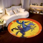 Regular Round Rug – Stylish Cartoon Rug for Otaku or Retro Setup - Image 2