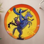 Regular Round Rug – Stylish Cartoon Rug for Otaku or Retro Setup - Image 4