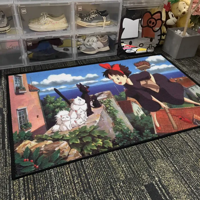 Kiki's Delivery Service Rug – Unique Rug for Bedroom, Gift for Anime Fans - Image 4
