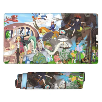 This Studio Ghibli mouse pad is a cute desk mat, perfect for cozy bedrooms, otaku setups, or gaming rooms. A magical gift for anime fans and collectors.