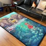 Ponyo Rug – Cute Floor Mat, Unique Gift for Kids Room or Anime Fans - Image 2