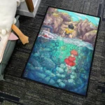 Ponyo Rug – Cute Floor Mat, Unique Gift for Kids Room or Anime Fans - Image 4