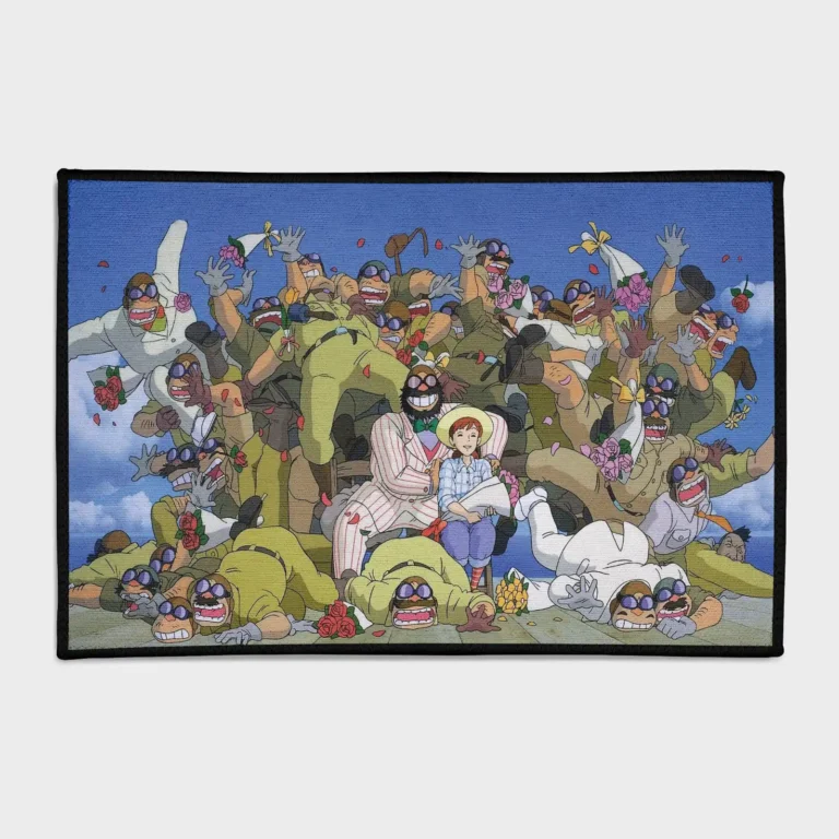 Bring the world of *Porco Rosso* into your home with this stylish rug. Ideal for home decor or as a gift for anime fans, it adds a classic, vintage charm to any space.