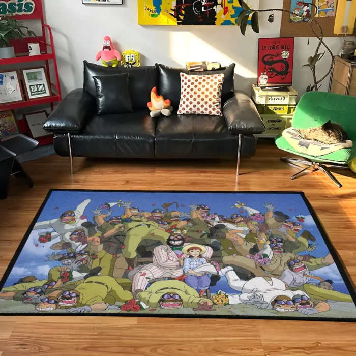 Porco Rosso Rug – Stylish Rug for Home Decor or Anime Fan Gift - Image 2