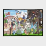 For fans of Studio Ghibli, this unique rug brings the magic of anime into your gaming room or themed space. It’s perfect for anime enthusiasts looking to add something special to their decor.