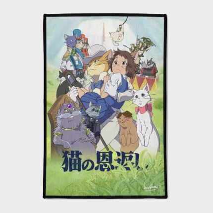 For fans of *The Cat Returns*, this cute rug makes the perfect addition to any anime lover’s decor. It’s ideal for bedroom or living room setups, adding a charming and whimsical vibe to your space.
