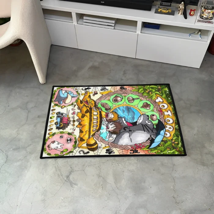 Totoro Rug – Cozy Floor Mat for Kids Room or Themed Anime Decor - Image 3