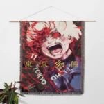Ghoul Anime Woven Tapestry Throw Blanket – Stylish Wall Rug, Unique Room Decor, Perfect Gift - Image 2