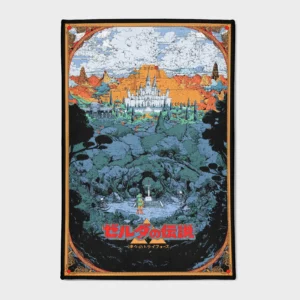 Relive the classic adventure with this *A Link to the Past* poster rug. Perfect for game rooms or collector displays, it adds a nostalgic touch to your space with its retro design, making it a must-have for *Zelda* fans.