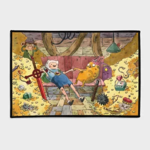 Bring the fun of adventure cartoons into your space with this area rug. Perfect for gaming rooms or as a gift idea, it adds a playful and vibrant touch to any room.