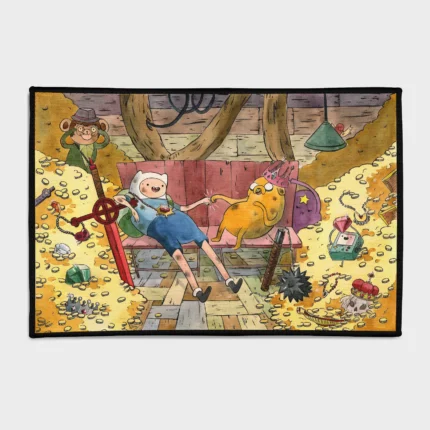 Bring the fun of adventure cartoons into your space with this area rug. Perfect for gaming rooms or as a gift idea, it adds a playful and vibrant touch to any room.