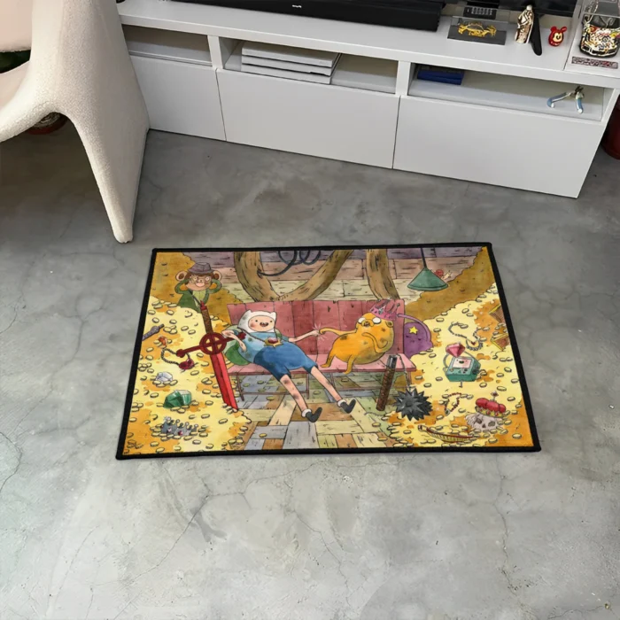 Adventure Cartoon Area Rug – Cool Cartoon Rug for Gaming Room or Gift Idea - Image 3