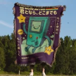 BMO Woven Tapestry Throw Blanket - Cartoon Wall Art Decor Gift - Image 4