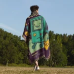 BMO Woven Tapestry Throw Blanket - Cartoon Wall Art Decor Gift - Image 5