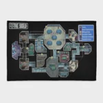 Explore the *Among Us* world with this Skeld map rug. Perfect for gaming rooms, it adds a cool and immersive vibe, bringing the iconic map from the game into your decor.