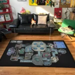 AU The Skeld Map Rug – Cool Among Us Game Rug for Gaming Room - Image 2