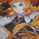 Demon Rengoku Kyoujurou Anime Woven Tapestry Throw Blanket – Fiery Wall Art, Room & Home Decor, Perfect Gift - Image 7