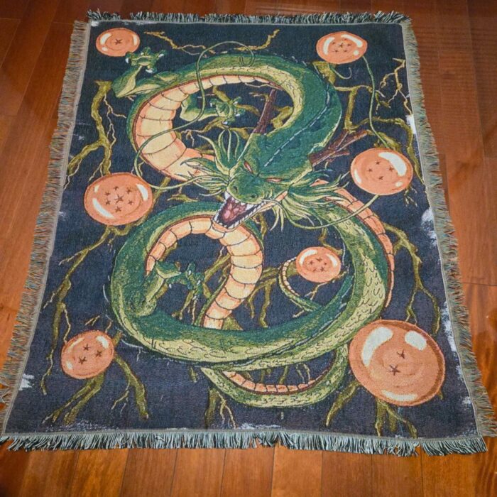 DB Shenron Anime Woven Tapestry Throw Blanket – Mystical Wall Art, Room & Home Decor, Perfect Gift - Image 6