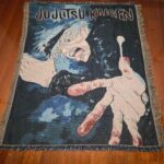 JJK Satoru Gojo Anime Woven Tapestry Throw Blanket – Popular Wall Art, Room & Home Decor, Perfect Gift - Image 6