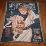 JJK Ryomen Sukuna Anime Woven Tapestry Throw Blanket – Dark Fantasy Wall Art, Room & Home Decor - Image 6