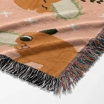 CSM Pochita Woven Tapestry Throw Blanket – Cute Room Decor, Cozy Throw & Wall Rug - Image 9