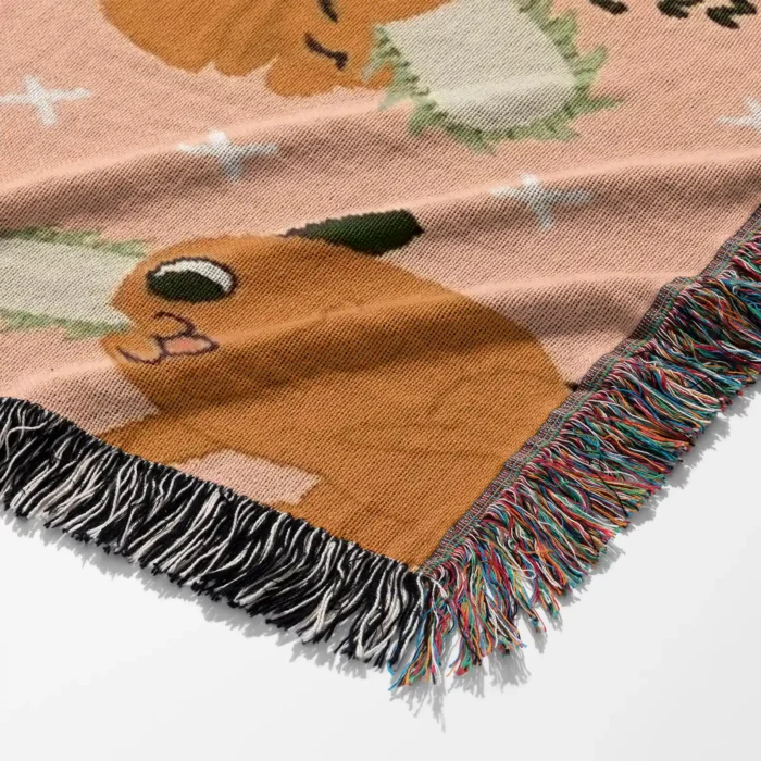 CSM Pochita Woven Tapestry Throw Blanket – Cute Room Decor, Cozy Throw & Wall Rug - Image 9
