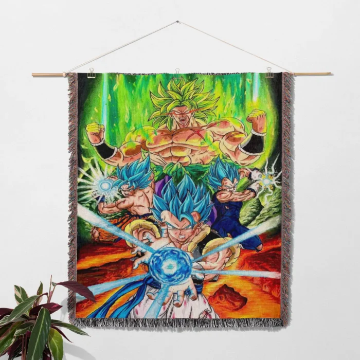 DB Woven Tapestry Throw Blanket – Classic Wall Art, Room & Home Decor, Anime-Inspired Accent - Image 2